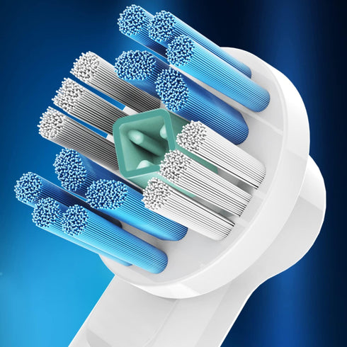 Professional White Replacement Brush Heads w/ 3D Whitening, Compatible with Oralb Braun Electric Toothbrush- 12 Pro Style- Fits The Oral-B Kids Ca...