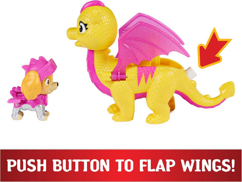 Paw Patrol, Rescue Knights Skye and Dragon Scorch Action Figures Set, Kids Toys for Ages 3 and up...
