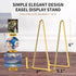 6 Inch Plate Stands for Display, 5 Pack Plate Holder Display Stand, Gold Metal Frame Easel Holder Stand for Pictures,Book, Photo, Decorative Plate...