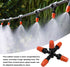 10 Pack 1/2 inch Garden Irrigation Sprinklers Head, Five Head Misting Spray Nozzle, 360° Micro Drip Irrigation Parts for Patio, Lawn, Micro Irriga...