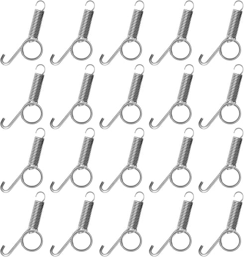 20Pcs Spring Door Latch for Rabbit Cages Spring Latch Hook for Rabbit Cages Multi-Functional Pet Cages Door Spring Latch for Fixing Small Animal, ...