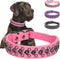 Spiked Studded Dog Collar Soft PU Leather Squared Spike Pet Collar Adjustable Collars for Small Medium Large Dogs...