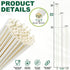 10 Inch Long Paper Drinking Straws, 0.24" Diameter - White, 100 counts...