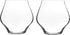 Luigi Bormioli Supremo 15.25 oz Pinot Noir Stemless Wine Glasses (Set of 2), Clear...