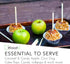 Wooden Candy Apple Sticks 5.5"x3/16" - Disposable 100 Pcs of Cocktail Picks and Toothpicks for Appetizers...