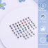 YADOCA 14Pairs Hypoallergenic Flat Back Stud Earrings for Women Men Surgical Steel Screw Back Tiny CZ Opal Moonstone Turquoise Screwback Earrings ...