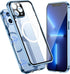 Jonwelsy Case for iPhone 13 Pro Max, Compatible with Magsafe 360 Degree Full Body Protection Case Magnetic Attraction Metal Bumper+Front Glass+PC ...