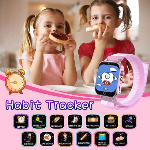 Kids Smart Watch with 26 Puzzle Games Camera Video Music Player Tracking Pedometer Flashlight 12/24 hr Educational Toys, Gifts for Kids Ages 3+Yea...