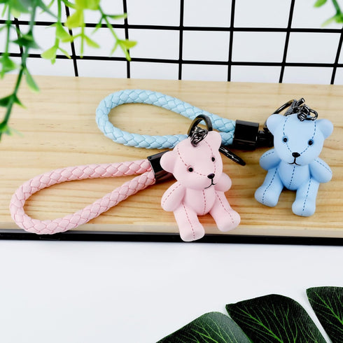 Bear Resin Keychain Bear Key Ring Bag Charm for Car Keys, Backpack Accessories,Decoration Gift for Women Girls...