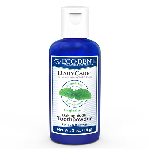 Eco-Dent DailyCare Baking Soda Toothpowder, Original Mint - SLS & Fluoride-Free Toothpaste Powder with Minerals & Essential Oils, Toothpaste Alter...