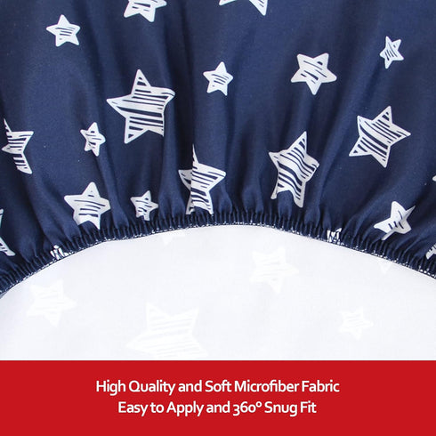 Pack and Play Sheets Boy, Mini Crib Sheets Boy, Stretchy Pack n Play Playard Fitted Sheet, Compatible with Graco Pack n Play, Soft and Breathable ...