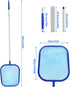 Pool Skimmer Net with Pole, Professional Swimming Pool Leaf Cleaning Net, Ultra Fine Mesh and 23''- 60'' Telescopic Pole Rake Net for Pool, Pound,...