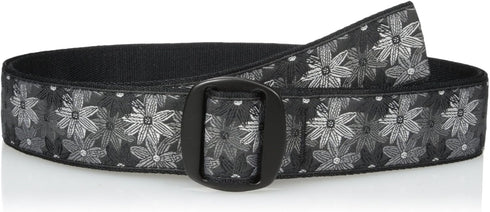 Bison Designs Women's Manzo Belt with Anodized Aluminum Buckle, Flower, Large/42-Inch...