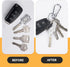 Key Ring Keychain Keyrings Key Chain Holder Clip Key Organizer Key Chain Ring for Men and Women, 3 Pack, Silver...