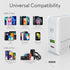 USB C Charger, MANTO 30W 2 Port PD Fast Charger with 20W USB-C Power Adapter, Foldable International Travel Adapter with UK US EU Australia Plug f...