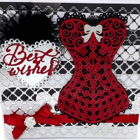 KSCRAFT Cute Corset Layering Metal Cutting Dies Stencils for DIY Scrapbooking/Photo Album Decorative Embossing DIY Paper Cards...