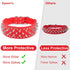 Epesiri Adjustable Wide Spiked Dog Collar, Mushroom Rivet PU Leather Cat Dog Collars, Durable Spike Studded Pet Collar for Small Medium Large Bree...