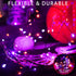 YAOZHOU Halloween Decor Outdoor Solar String Lights, Purple Orange IP67 Waterproof 2 Pack Total 200 LED 66FT 8 Modes Fairy Lights, Outside Fall De...
