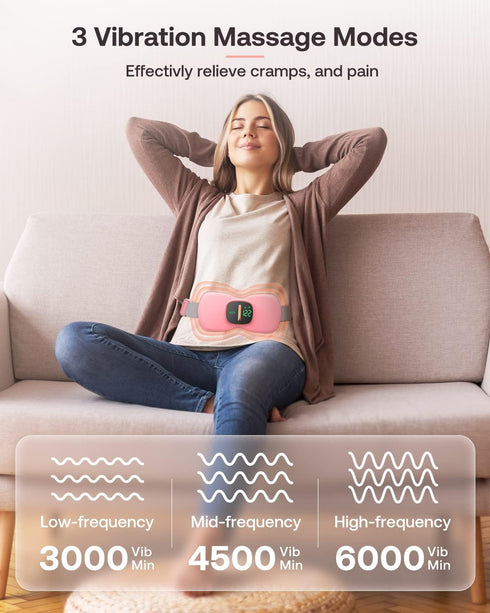 Heating Pads for Period Cramps, FSA HSA Eligible, Portable Cordless Menstrual Heating Pad, Period Pain Relief Heated Pad, Back or Belly Heating Pa...