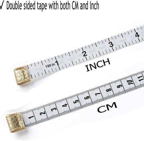 3m/120 Tape Measure Body Measuring Tape for Body Cloth Tape Measure for Sewing Fabric Tailors Medical Measurements Tape Dual Sided Retractable Rul...