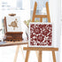 Rose Flower Stencils Rose Stencils Rose Background Template 11.8"x 11.8" Rose Floral Stencils PET Reusable Craft Painting on Wood Canvas Wall Furn...