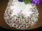BANBERRY DESIGNS Embroidered Table Runner with Lavender Lilac Flowers on Cream, Approx. 14 by 34 Inch, Machine Washable...