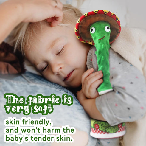 Dancing Pickle, Dancing, Sings, Repeats Mimicking Cactus Talking Pickle Toys for Toddler Toys Plush Interactive Toy 60 Children's English Songs Mu...