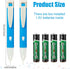 2 Pieces Christmas Light Tester Voltage Bulb Tester Detector Pen Led Voltage Tester Pen with Led Flashlight Buzzer Alarm Electroscope Range 90v - ...