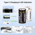 2pack D Batteries-DCell Batteries Rechargeable Lithium ion,1.5V 10000mWh Size D Battery for All Purpose with USB Charging Cord...