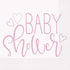 Pink Hearts "Baby Shower" Luncheon Napkins (Pack of 16) - Adorable & Elegant Design for Memorable Celebrations...