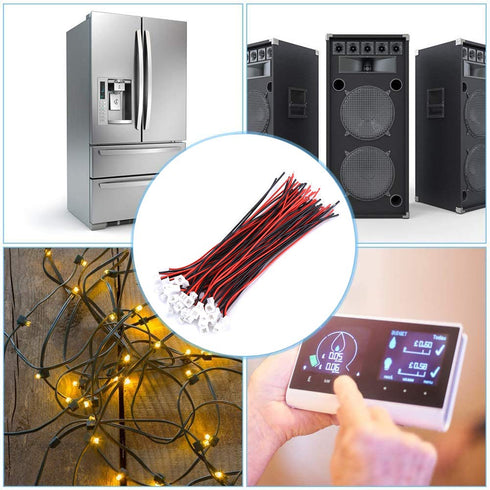 20 Sets/Pack Micro JST 1.25MM 2 Pin Male w Female Connector Plug with Wires Cables(2 Pin...