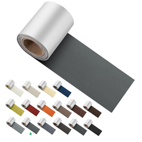 ILOFRI Self Adhesive Leather Repair Patch Tape 3x60 inch, Vinyl and Leather Repair Kit for Couches, Car Seat, Boat Seat, Sofa, Furniture, Vinyl Up...