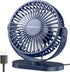 SWEETFULL USB Desk Fan Small Quiet - 3 Speeds Mini Personal Portable Fan 360° Rotation Adjustable, 5 Inch Office Table Cooling Gadgets on Desktop ...