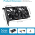 GDSTIME Graphic Card Fans, Graphics Card Cooler, Video Card Fan, PCI Slot Dual 90mm 92mm Fans, VGA Cooler...