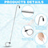 2Pcs Pool Skimmer Hook, Stainless Steel Skimmer Basket Handle Extended Knee Protection Pool Skimmer Basket Hook Tool for Cleaning Swimming Pool De...