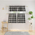 Window Curtain Valances 18 inches Long Living Room Bedroom 1 Panel Buffalo Check Small Valance Curtain Rod Pocket Classic Country Farmhouse - Blac...