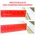 Precision Pocket Ruler Metal Slide Rule Inch and Metric, 3Pcs Aluminum Woodworking Rulers with Slide Stop T-Type Scribing Ruler Square Ruler T Tra...