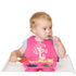 Suction Silicone Baby Plate/Bowl- Child Divided Plates Toddler and Kids Non-Slip Grip Dish Safe for Microwave, Oven, and Dishwasher - Owl (Pink)...