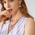 MJartoria Moon Pentagram Necklace Pentacle Crystal Chakra Necklace Charm Pendant Multi Layered Alloy Chain Choker Necklaces Set Gothic Jewelry 9PC...