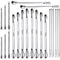 22 Pieces Stainless Steel Lab Spatula Micro Scoop Set Laboratory Sampling Spoon Mixing Spatula for Powders Gel Cap Filler...