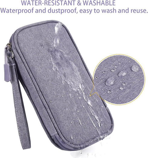 Electronics Organizer Travel Bag, Small Cable Organizer Case Waterproof Accessories Pouch, Travel Electronic Carrying Case for Cable, Cord, Charge...