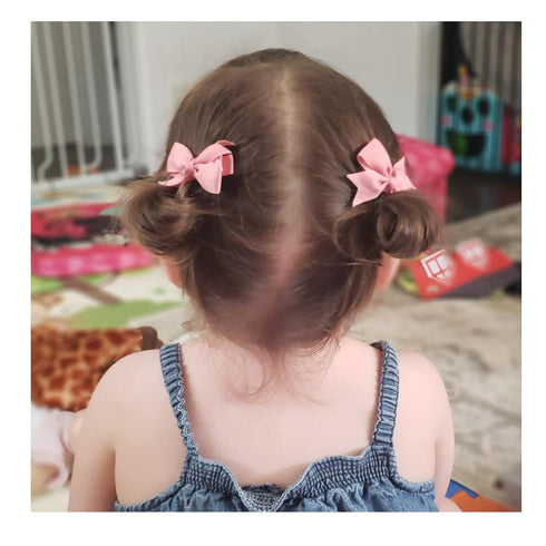 Baby Hair Clips 60PCS - 2" Fully Lined Tiny Hair Bows Alligator Clips for Infants and Toddlers in Pairs...