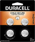 Duracell CR2025 3V Lithium Battery, Child Safety Features, 4 Count Pack, Lithium Coin Battery for Key Fob, Car Remote, Glucose Monitor, CR Lithium...