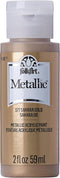 FolkArt Metallic Acrylic Paint in Assorted Colors (2 oz), 577, Sashara Gold...