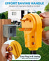 Kohree RV Replacement Plug 30 Amp Male, 125V RV Receptacle Plug, Heavy Duty RV Electrical Camper Plug Adapter with Ergonomic Grip Handle, Yellow...