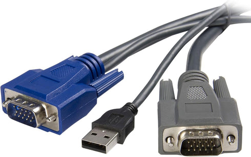 StarTech.com 6 ft Ultra-Thin USB VGA 2-in-1 KVM Cable, TAA (SVUSBVGA6)...