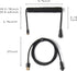 USB C Coiled Cable for Gaming Keyboard, Double-Sleeved Mechanical Custom Coiled USB C Cable with Detachable Metal Aviator, USB-C to USB-A,Suitable...