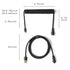 USB C Coiled Cable for Gaming Keyboard, Double-Sleeved Mechanical Coiled USB C Cable with Detachable Metal Aviator, USB-C to USB-A (White)...
