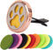 Framendino, 1 Pack Dog Paw Print Essential Car Oil Diffuser with 10 Felt Refill Pads Aromatherapy Car AIR Freshener Vent Clip Lockets for Men Wome...