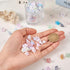 Craftdady 400Pcs Acrylic Flower Spacer Bead Caps 8 Colors Floral Bead Charms 5-Petal Plant Cute Bead End Caps for Women DIY Crafts Earrings Bracel...